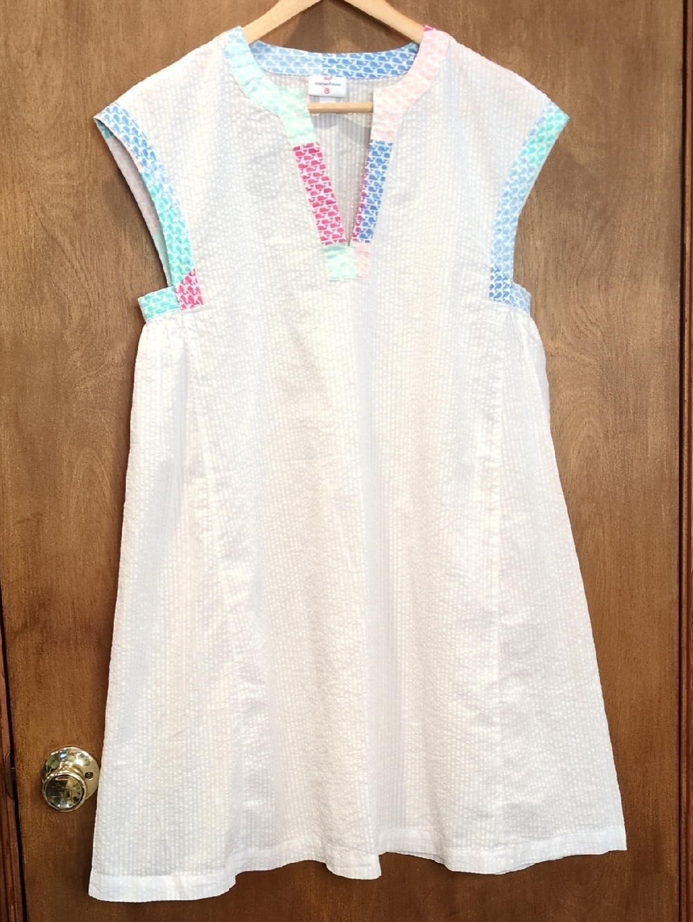 Vineyard Vines x Target Collaboration White Seersucker Swim Cover-Up Size S